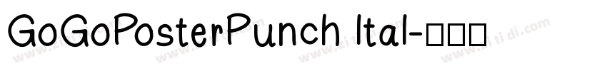 GoGoPosterPunch ltal字体转换